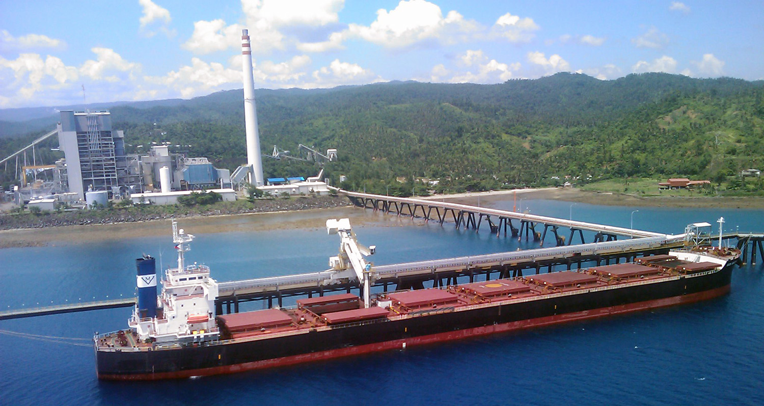Airshot over Quezon Power plant in the Philippines