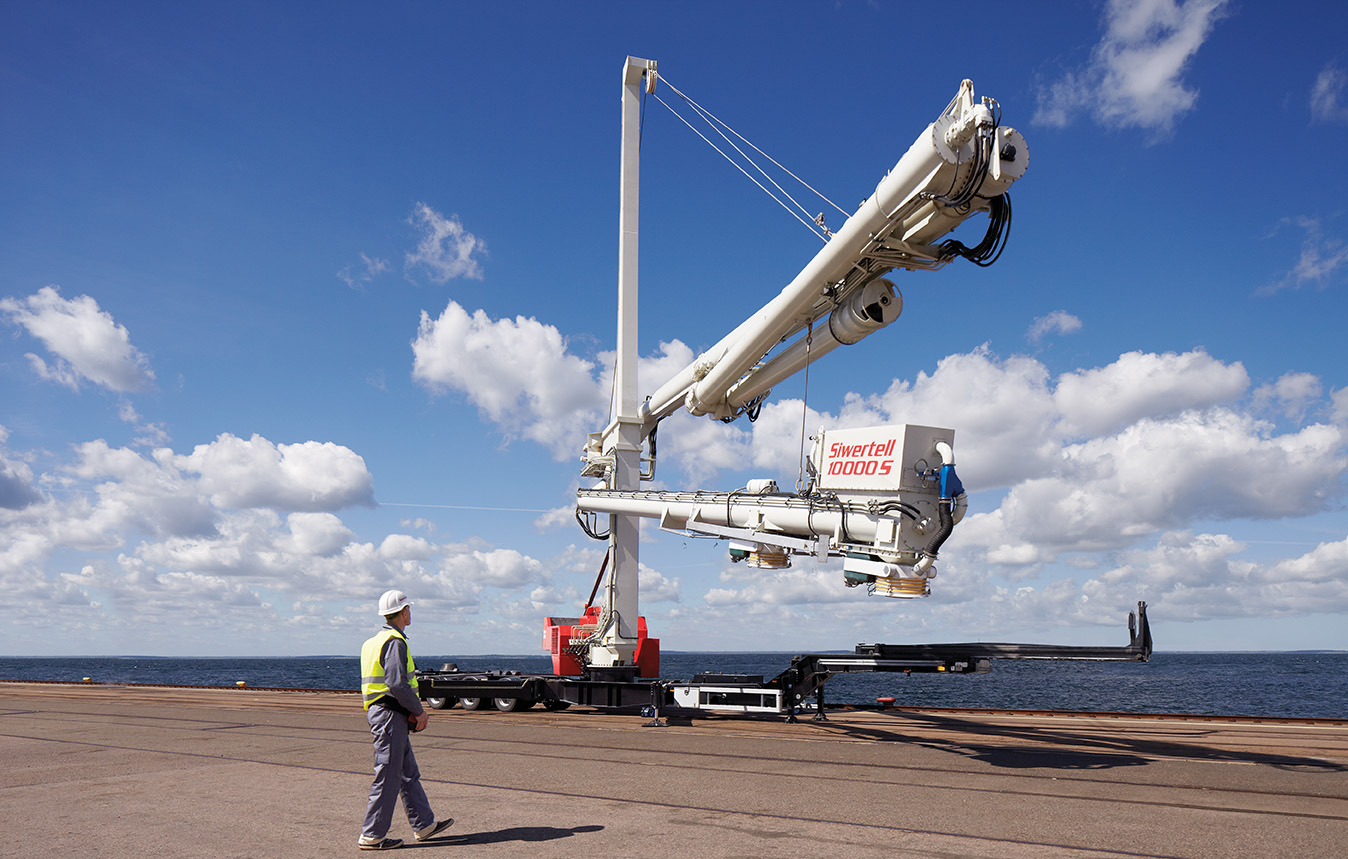 Siwertell road mobile unloader