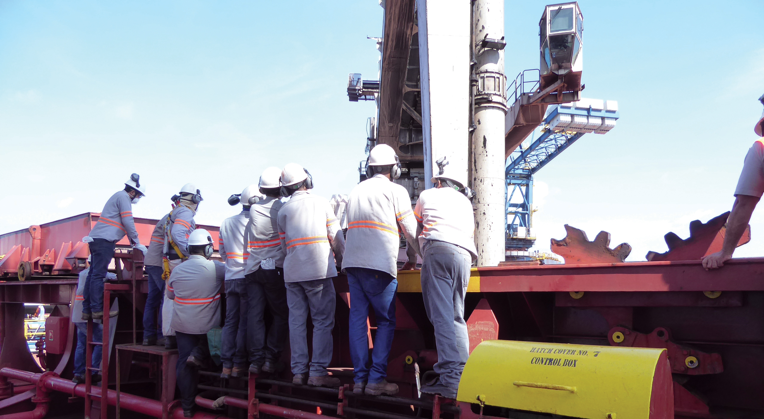 Siwertell training in unloading technic
