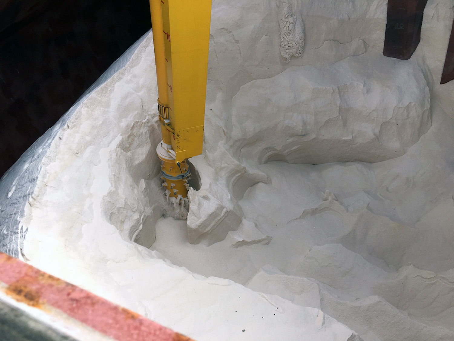 Siwertell unloader saltmaterial