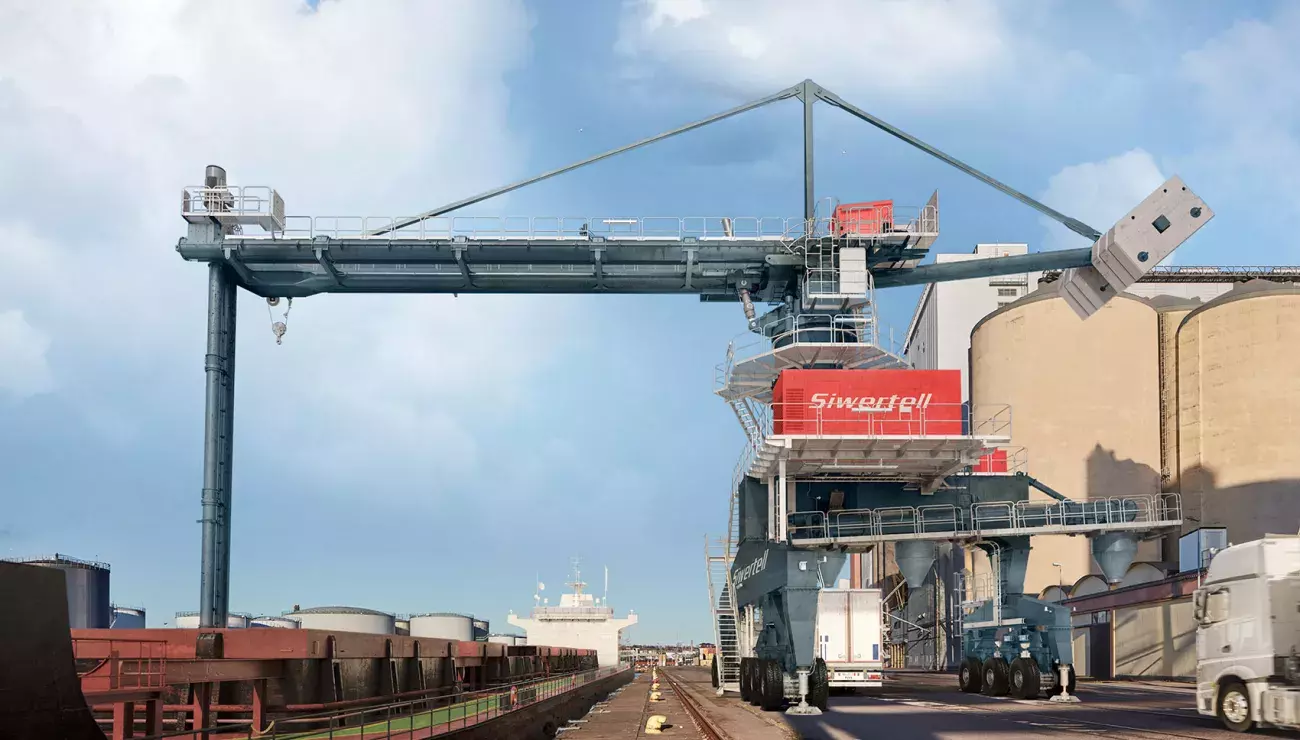 Siwertell port mobile unloader