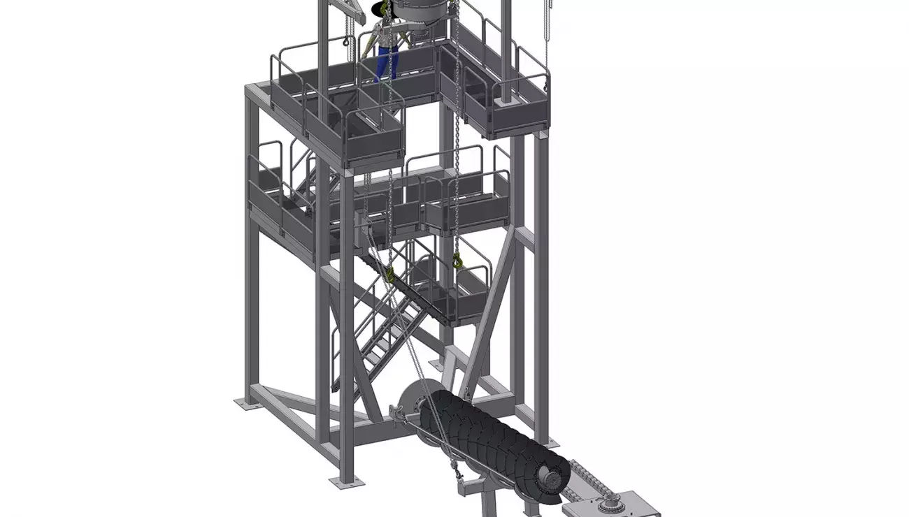 Bruks Siwertell service tower