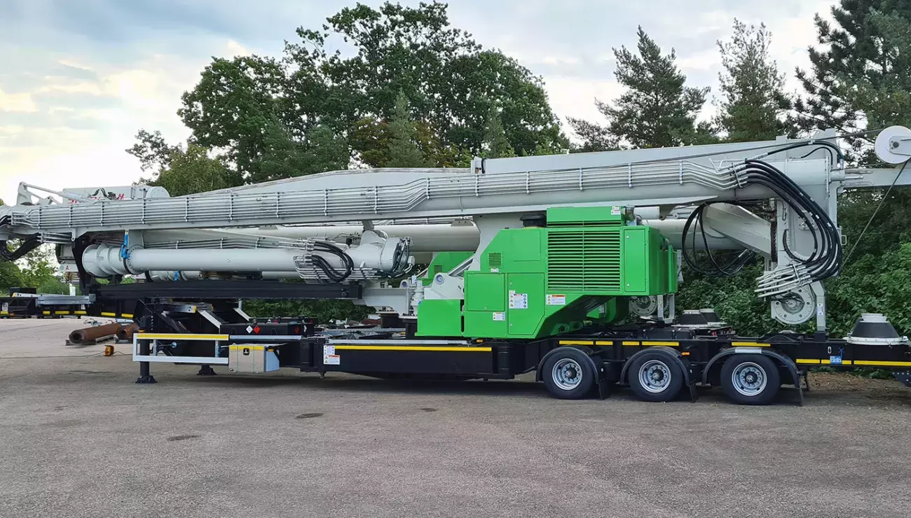 Siwertell road-mobile unloader