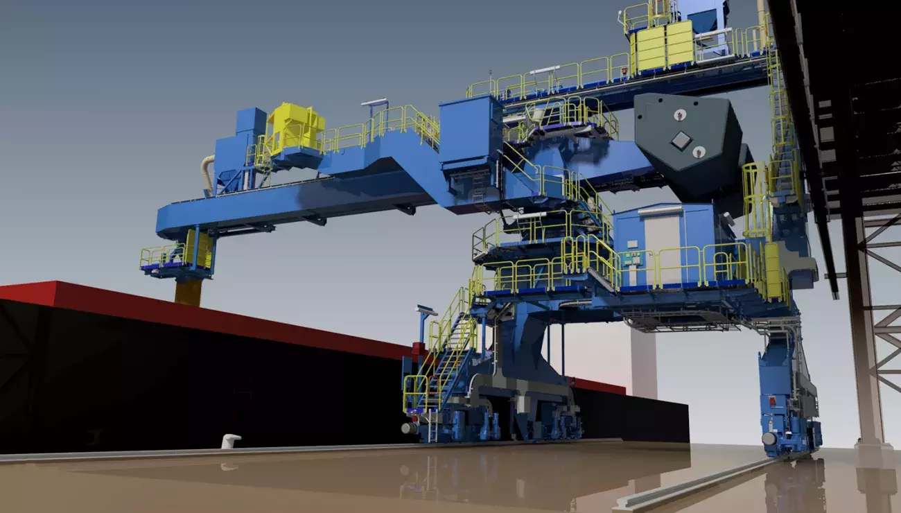 Siwertell ship loader
