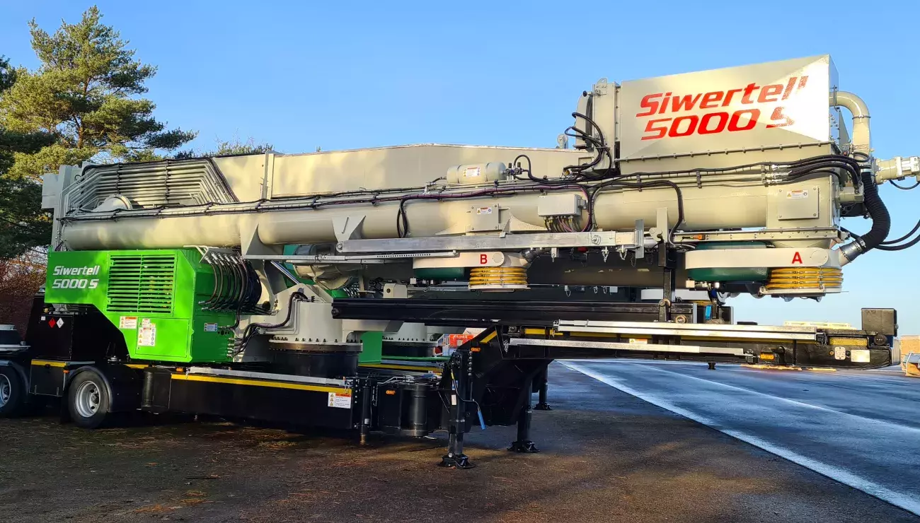Siwertell road-mobile unloader