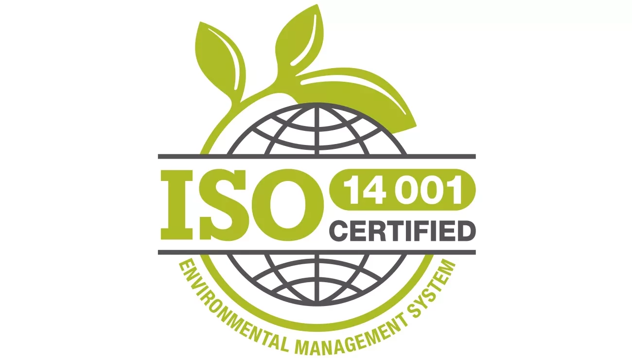Iso 14001 certification stamp