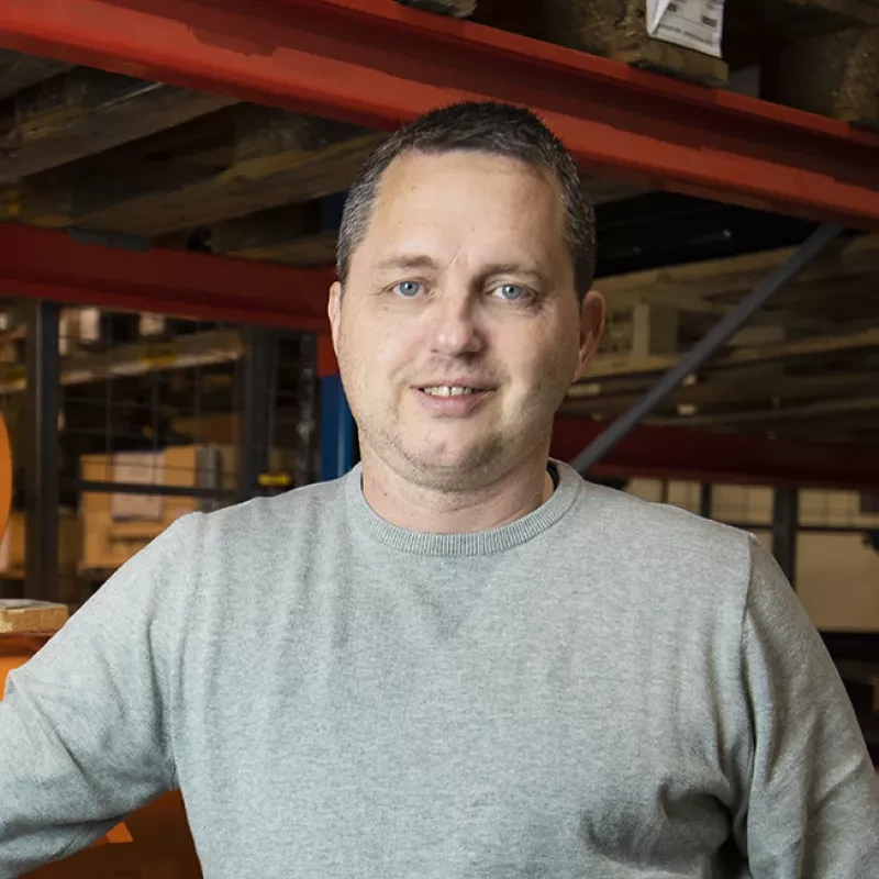 male employee at Bruks Siwertell