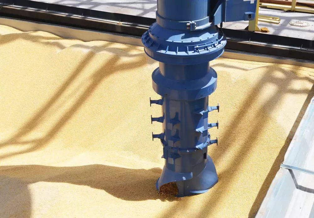 Siwertell screw ship unloader