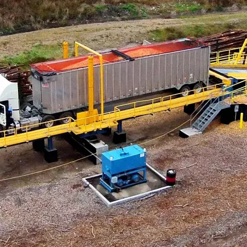 Bruks Siwertell truck unloading