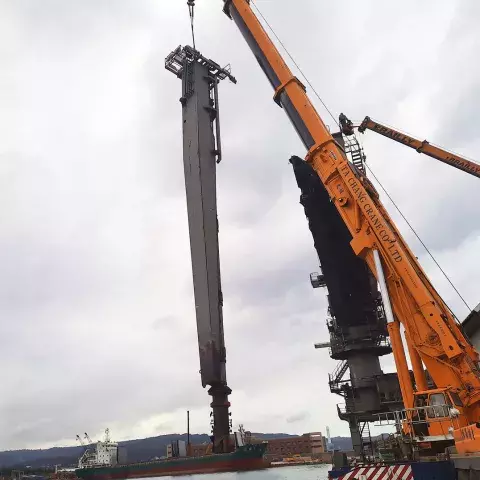 Bruks Siwertell refurbishment of ship unloader