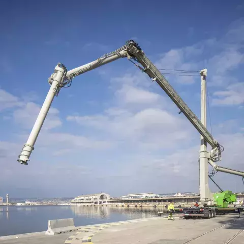 Siwertell road-mobile unloader