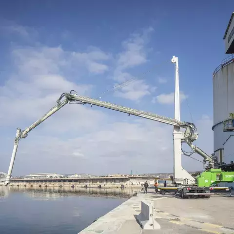 Siwertell road-mobile unloader