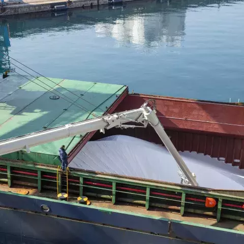 Siwertell road-mobile unloader