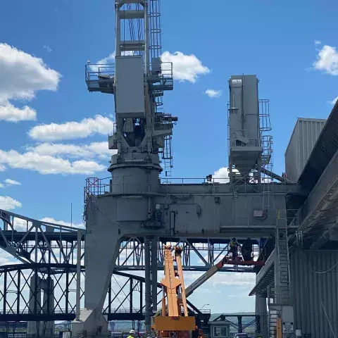 Upgrade of Siwertell ship unloader