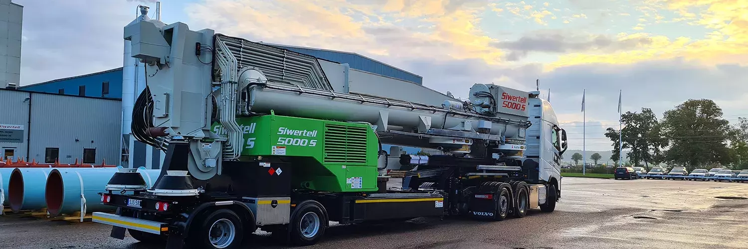 Siwertell road-mobile unloader model 5000 
