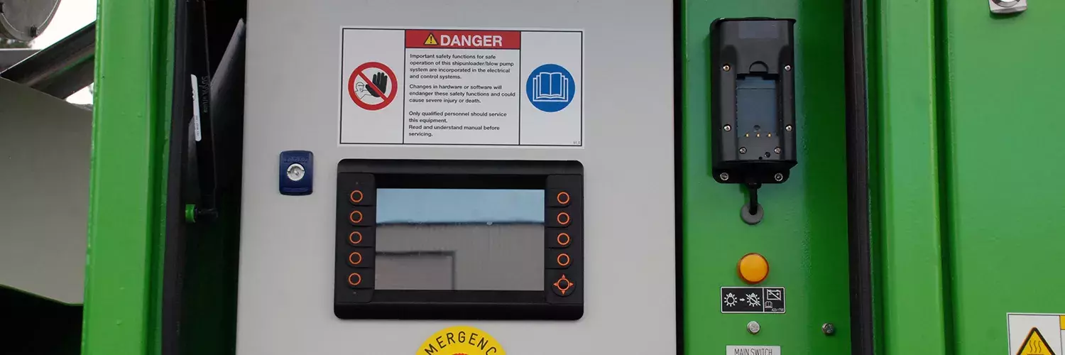 PLC system on Siwertell road-mobile