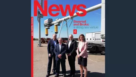 Front cover of Siwertell News customer magazine issue 1 2018