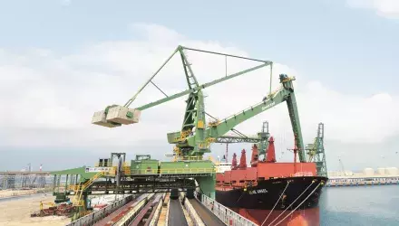 Ha Thin Siwertell ship unloader