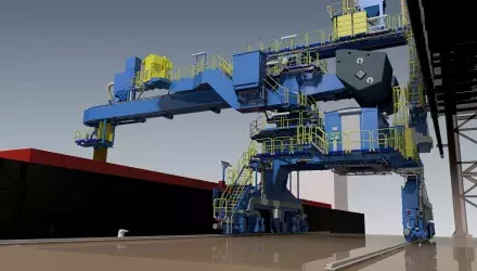 Siwertell ship loader