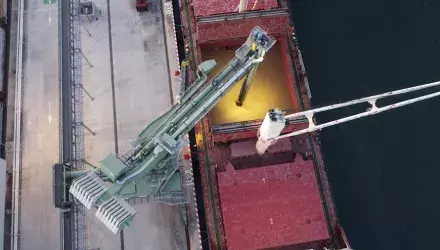 Siwertell ship unloader