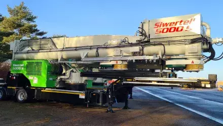 Siwertell road-mobile unloader