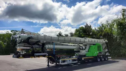 Siwertell road-mobile unloader