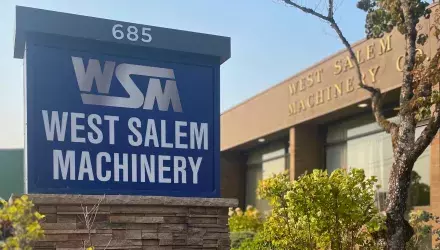 WSM sign in front of building