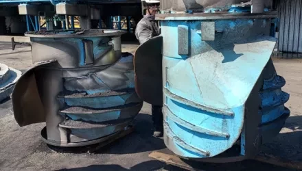 inlet feeder on unloader screw