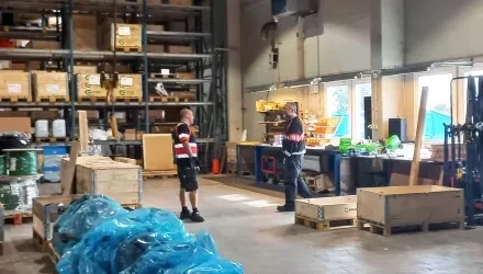 Bruks Siwertell warehouse