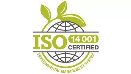 Iso 14001 certification stamp