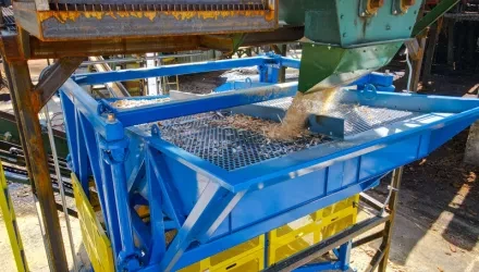 Screening equipment in action