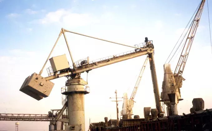 Siwertell Ship unloader for cement, Egypt