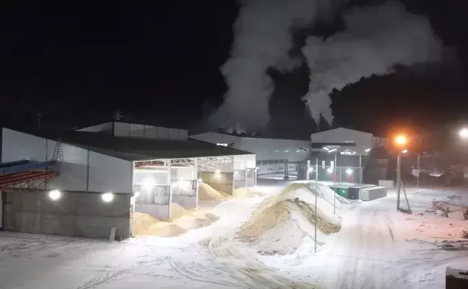 Bruks Siwertell wood processing