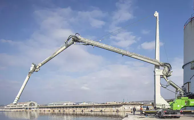 Siwertell road-mobile unloader