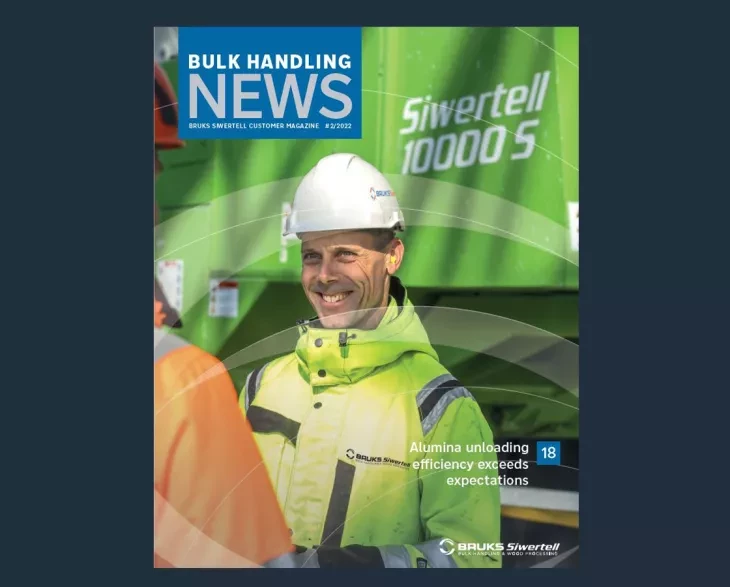 Front cover of customer magazine Bulk Handling News issue 2 2022