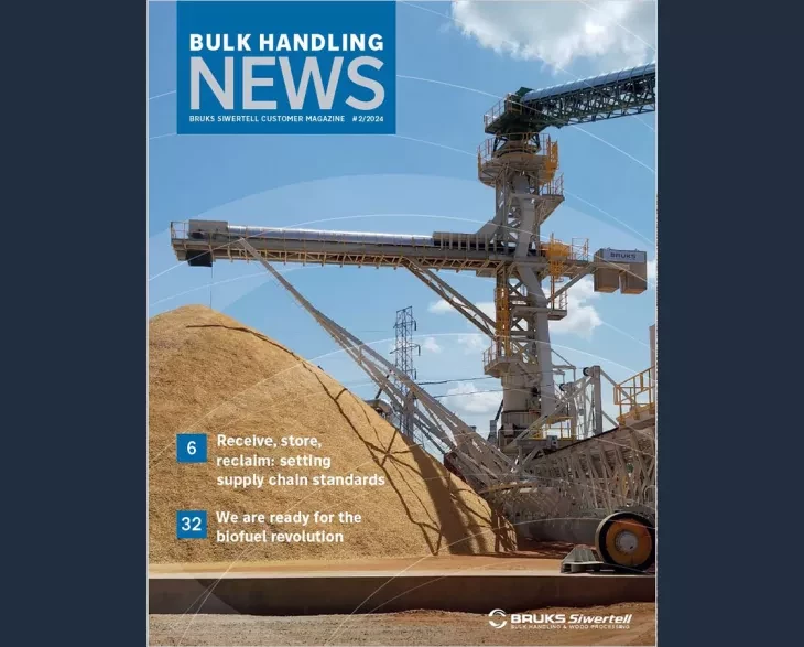 Front cover of customer magazine Bulk Handling News issue 2 2024